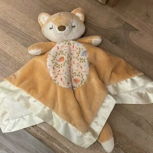 Douglas Baby Fox Lovey Security Blanket Plush Satin Trim